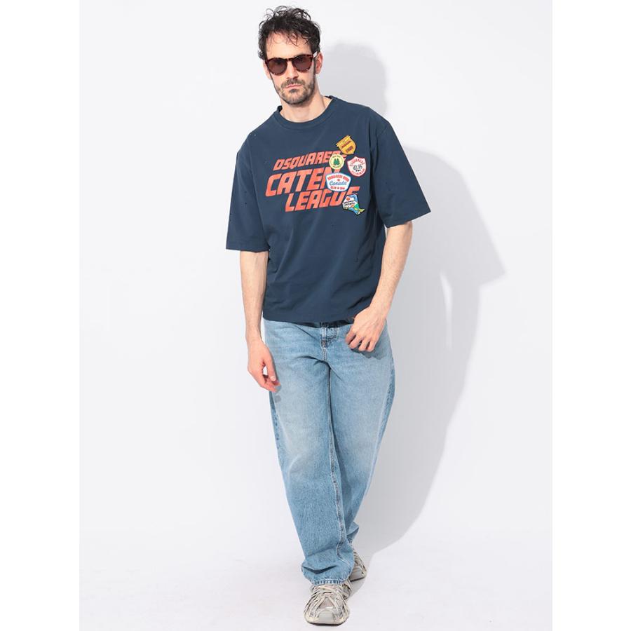 DSQUARED2（ディースクエアード） 半袖 Tシャツ メンズ ダメージ