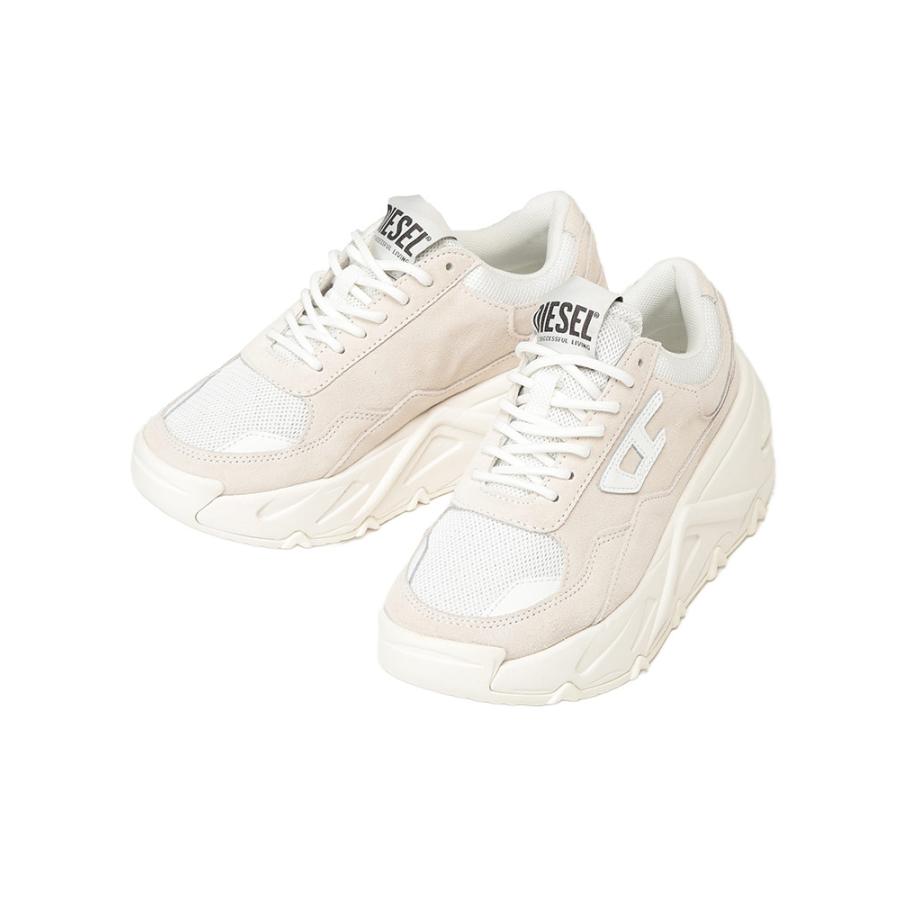 DIESEL ディーゼル スニーカー レディース レザー×メッシュ ロゴ