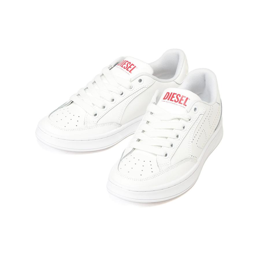 DIESEL（ディーゼル） レザー パンチングロゴ スニーカー s-dakota low