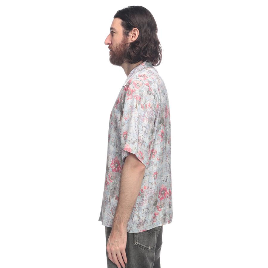 DIESEL（ディーゼル） 半袖 シャツ メンズ フラワーチェック オープン