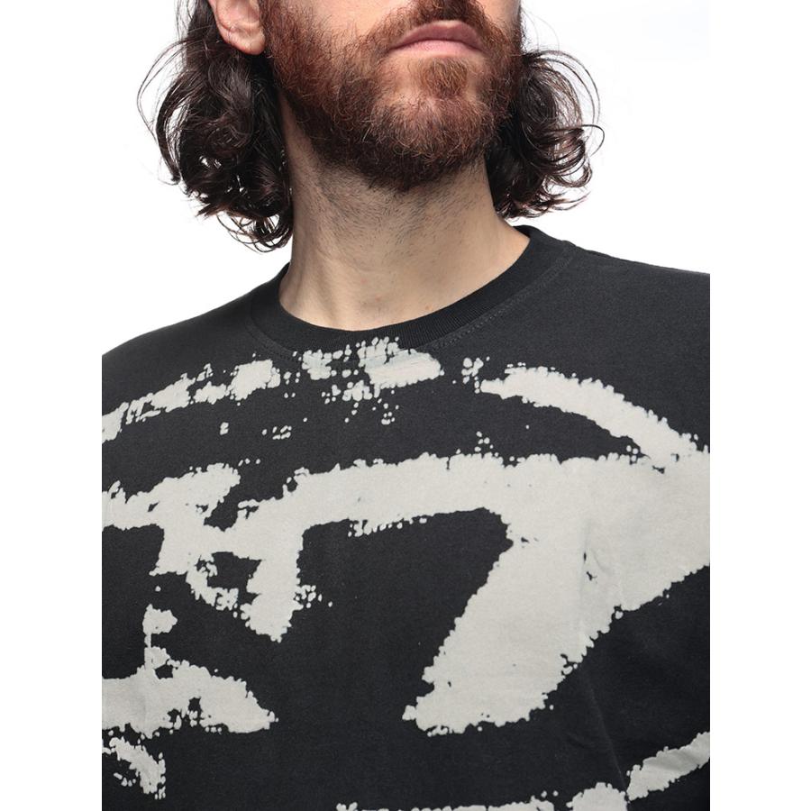 DIESEL（ディーゼル） 半袖 Tシャツ メンズ フロッキーオーバルD