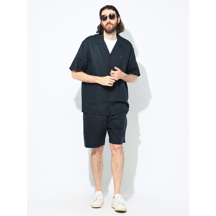 EMPORIO ARMANI エンポリオアルマーニ 半袖 シャツ メンズ リネン