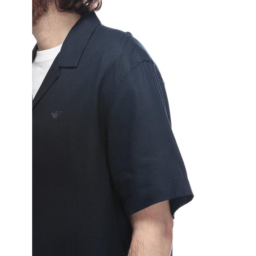 EMPORIO ARMANI エンポリオアルマーニ 半袖 シャツ メンズ リネン