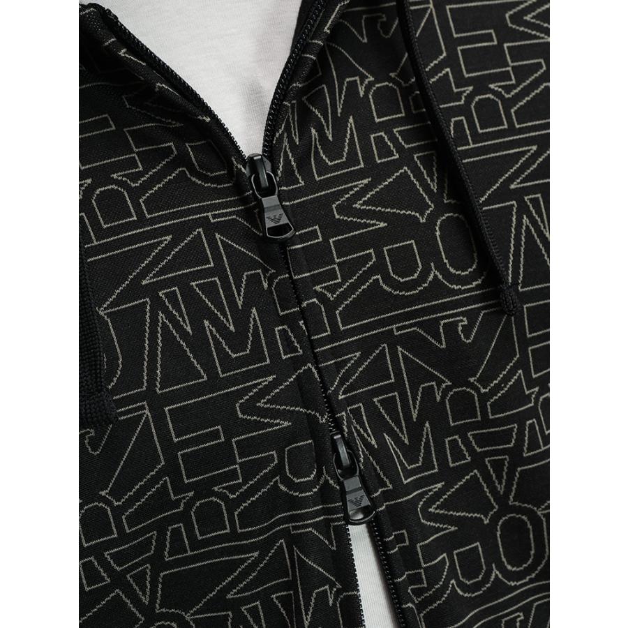 EMPORIO ARMANI ダブルジップ モヘア フーディー アルマーニ EMPORIO