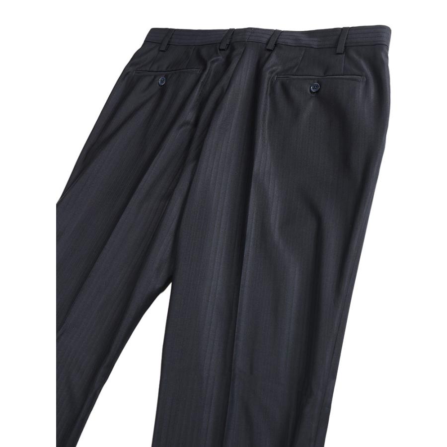新品 ARMANI アルマーニコレツィオーニ 44 スーツ 黒シャドウストライプ EMPORIO ARMANI エンポリオアルマーニ スーツ メンズ シャドー