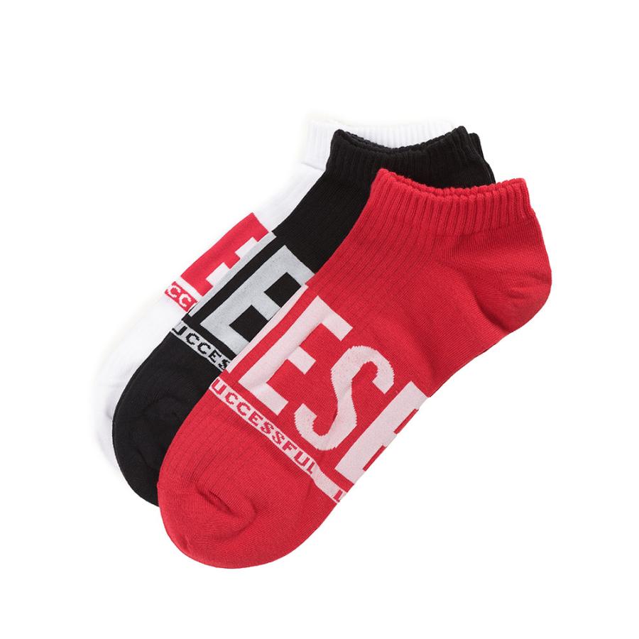DIESEL（ディーゼル） メンズ スニーカーソックス 3足セット