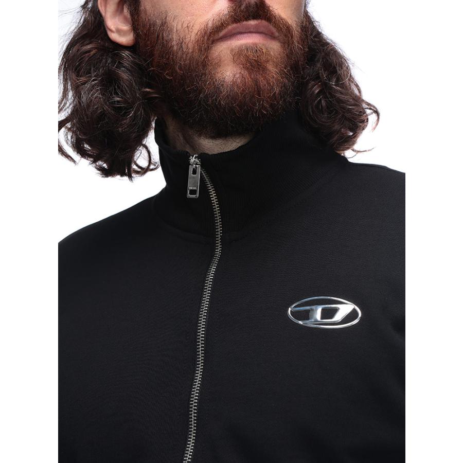 DIESEL（ディーゼル） メンズ オーバルDメタルロゴ ジップアップ