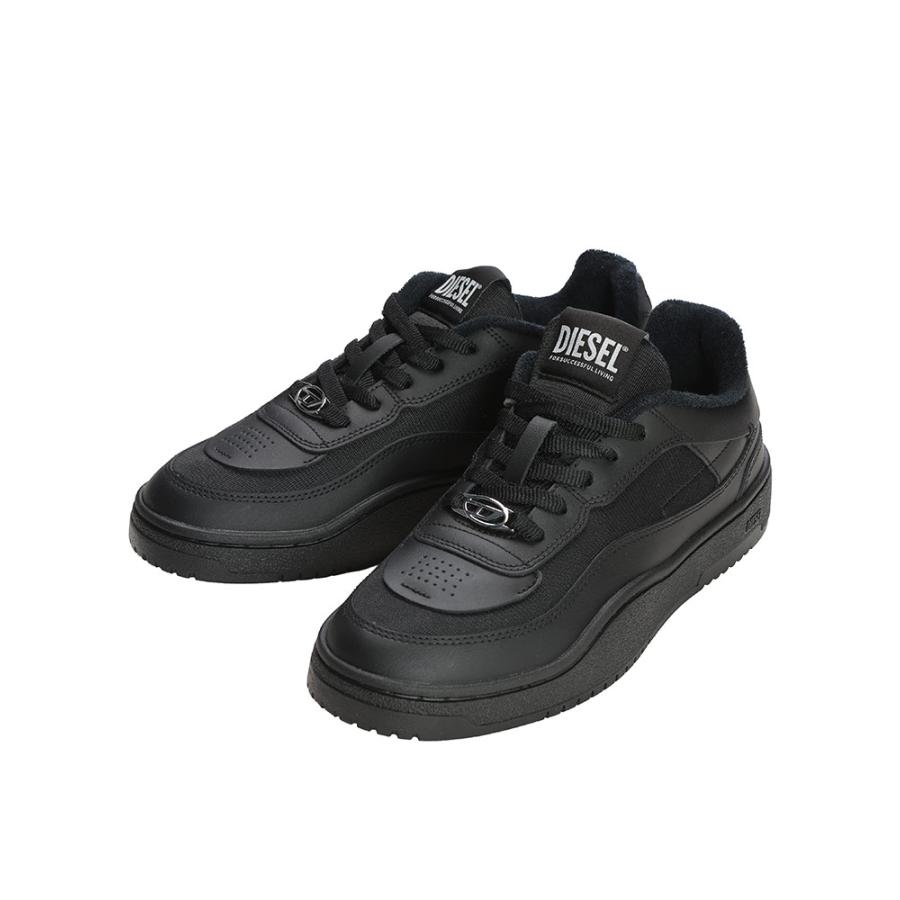 完売品✨ラスト1点 DIESEL オーバルD ロゴアウトカット ブラック S DIESEL（ディーゼル） DIESEL OVAL SKATE ローカットスニーカー