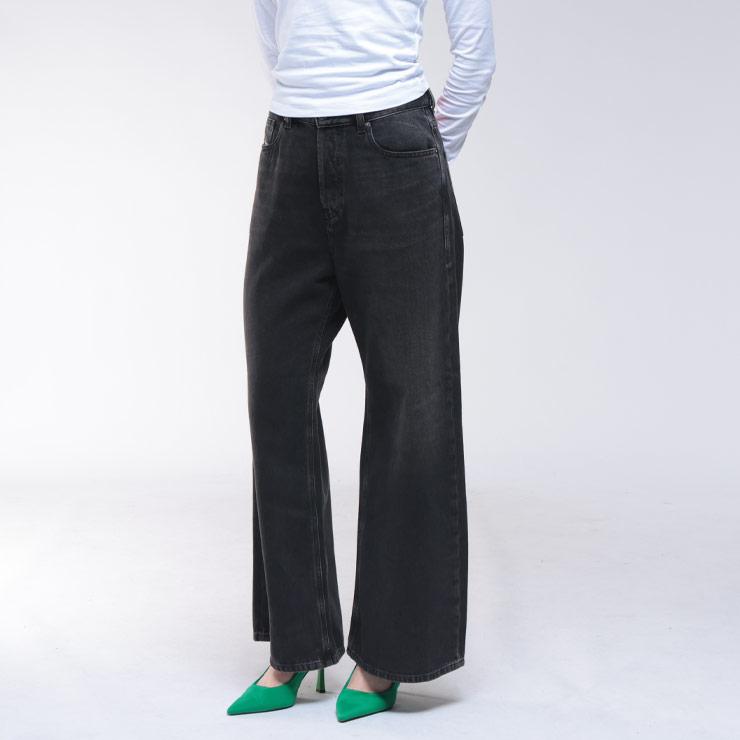 DIESEL（ディーゼル） DIESEL 5P ボタンフライ ブラックジーンズ