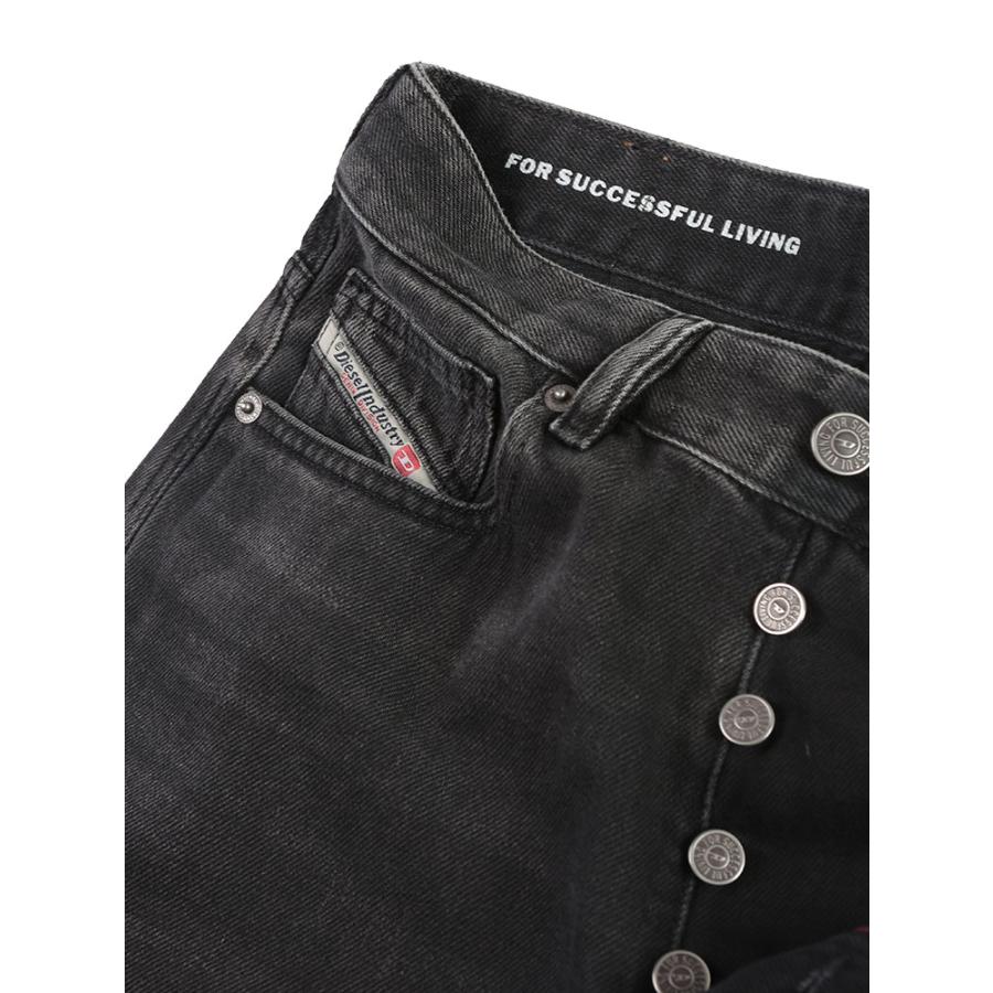 DIESEL（ディーゼル） DIESEL 5P ボタンフライ ブラックジーンズ