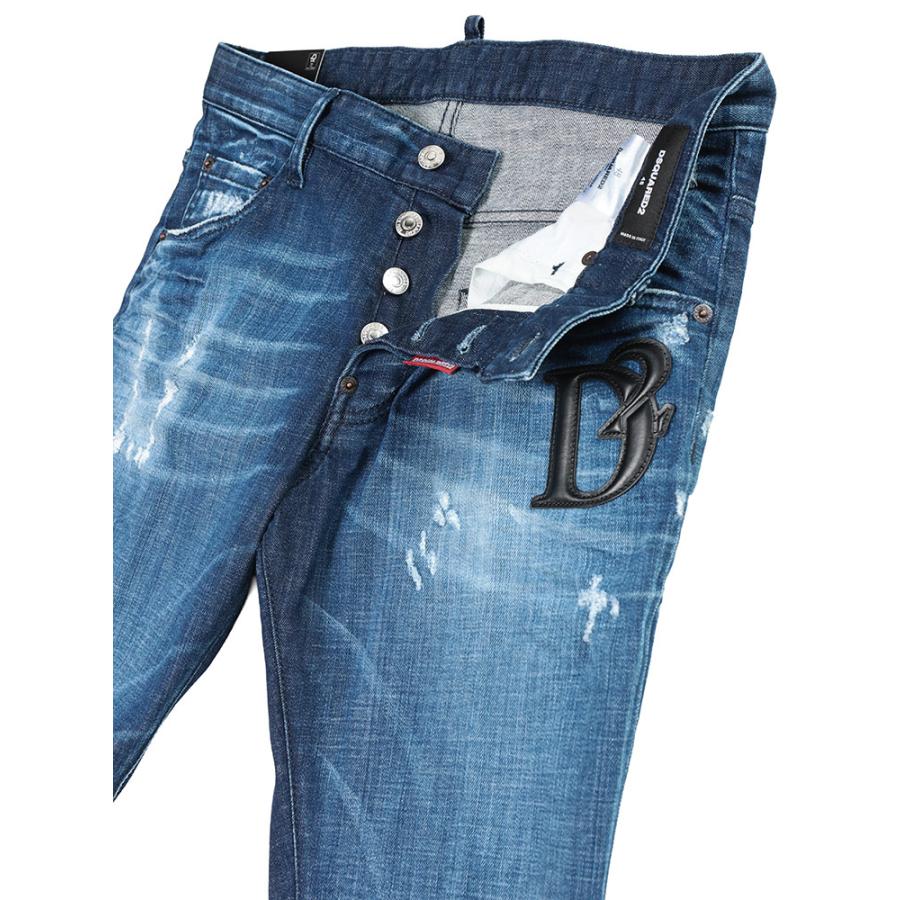 ディースクエアード メンズ  DSQUARED2 ダメージ ストレッチデニムパンツ ジーンズ  SKATER D2LB1721D30010の画像