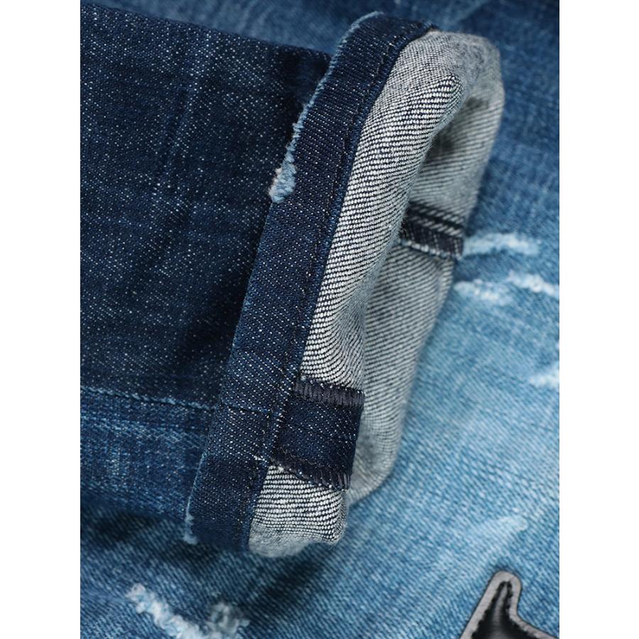 ディースクエアード メンズ  DSQUARED2 ダメージ ストレッチデニムパンツ ジーンズ  SKATER D2LB1721D30010の画像