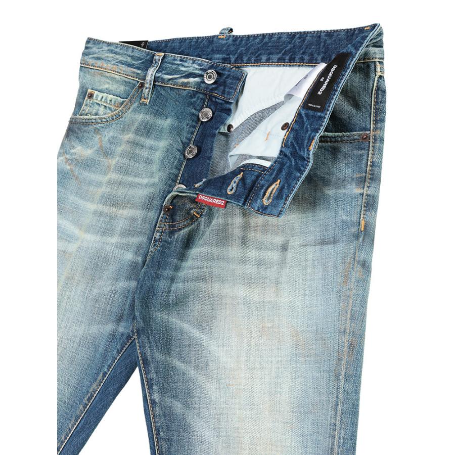 ディースクエアード メンズ DSQUARED2 ダメージデニムパンツ ジーンズ COOL GUY D2LB1757D30011の画像