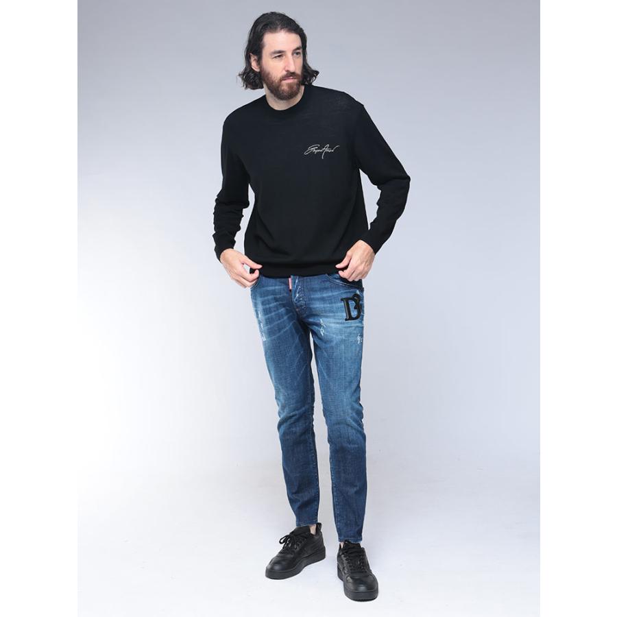 EMPORIO ARMANI エンポリオアルマーニ メンズ レタリックロゴ ニット