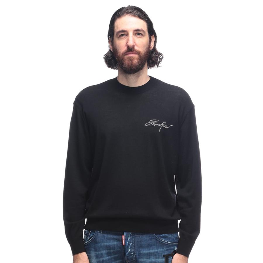 EMPORIO ARMANI エンポリオアルマーニ メンズ レタリックロゴ ニット