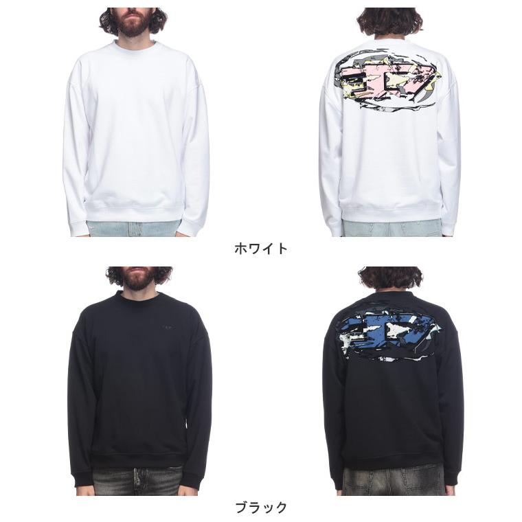 DIESEL（ディーゼル） メンズ バックデザイン クルーネック スウェット