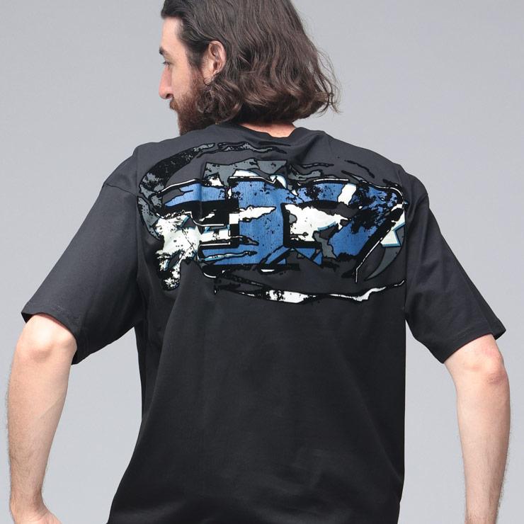 DIESEL（ディーゼル） メンズ バックデザイン クルーネック 半袖 T