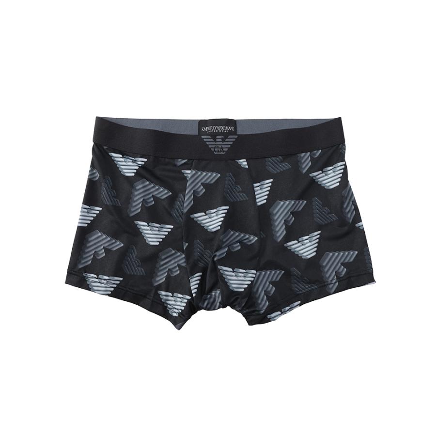 EMPORIO ARMANI エンポリオアルマーニ メンズ 総ロゴ 前閉じ ボクサー