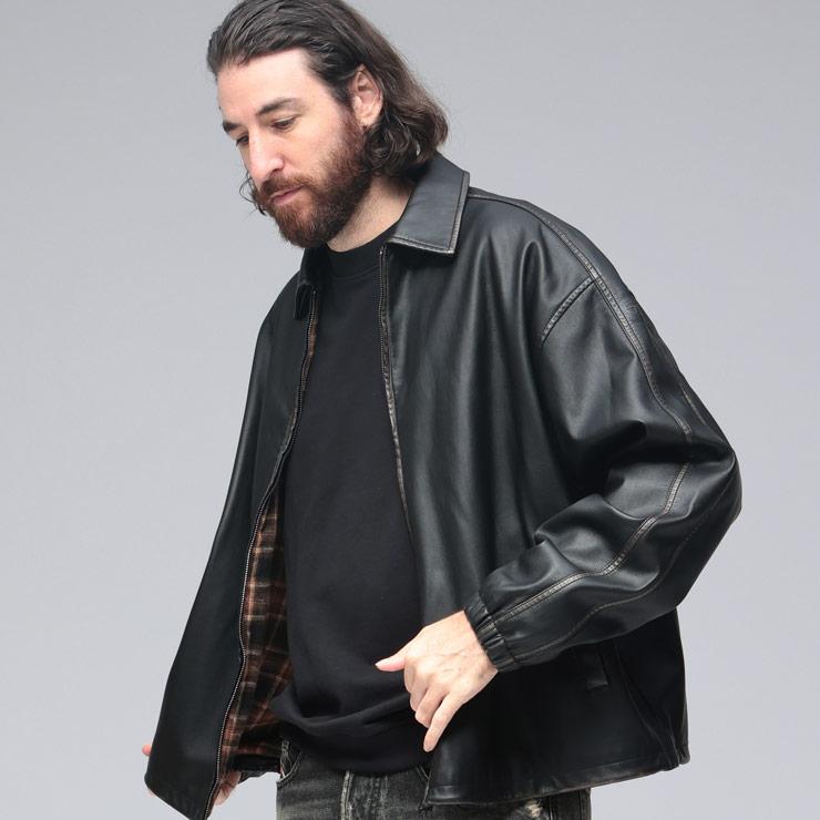 DIESEL（ディーゼル） ブルゾン アウター メンズ 合成皮革 フルジップ