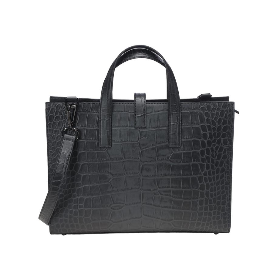 エンポリオアルマーニ EMPORIO ARMANI ブリーフケース クロコダイル調エンボスレザー EAEM3617AF19384 メンズの画像