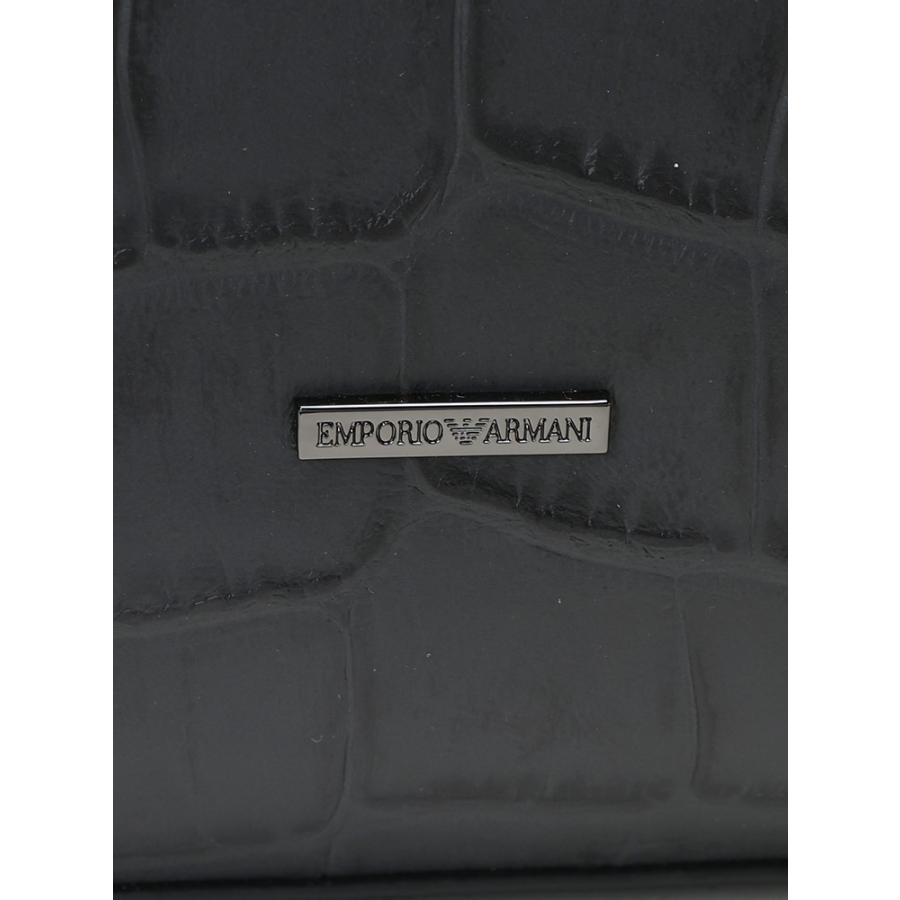エンポリオアルマーニ EMPORIO ARMANI ブリーフケース クロコダイル調エンボスレザー EAEM3617AF19384 メンズの画像