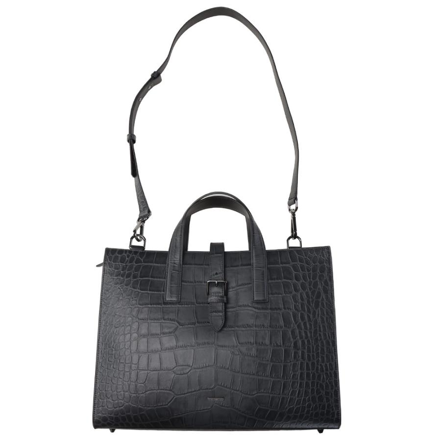 エンポリオアルマーニ EMPORIO ARMANI ブリーフケース クロコダイル調エンボスレザー EAEM3617AF19384 メンズの画像