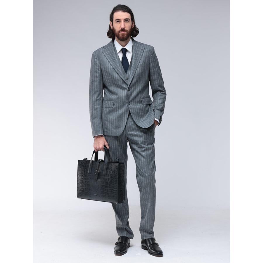 エンポリオアルマーニ EMPORIO ARMANI ブリーフケース クロコダイル調エンボスレザー EAEM3617AF19384 メンズの画像