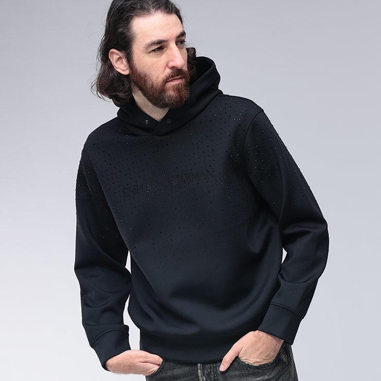 EMPORIO ARMANI エンポリオアルマーニ スワロフスキー ロゴ プル