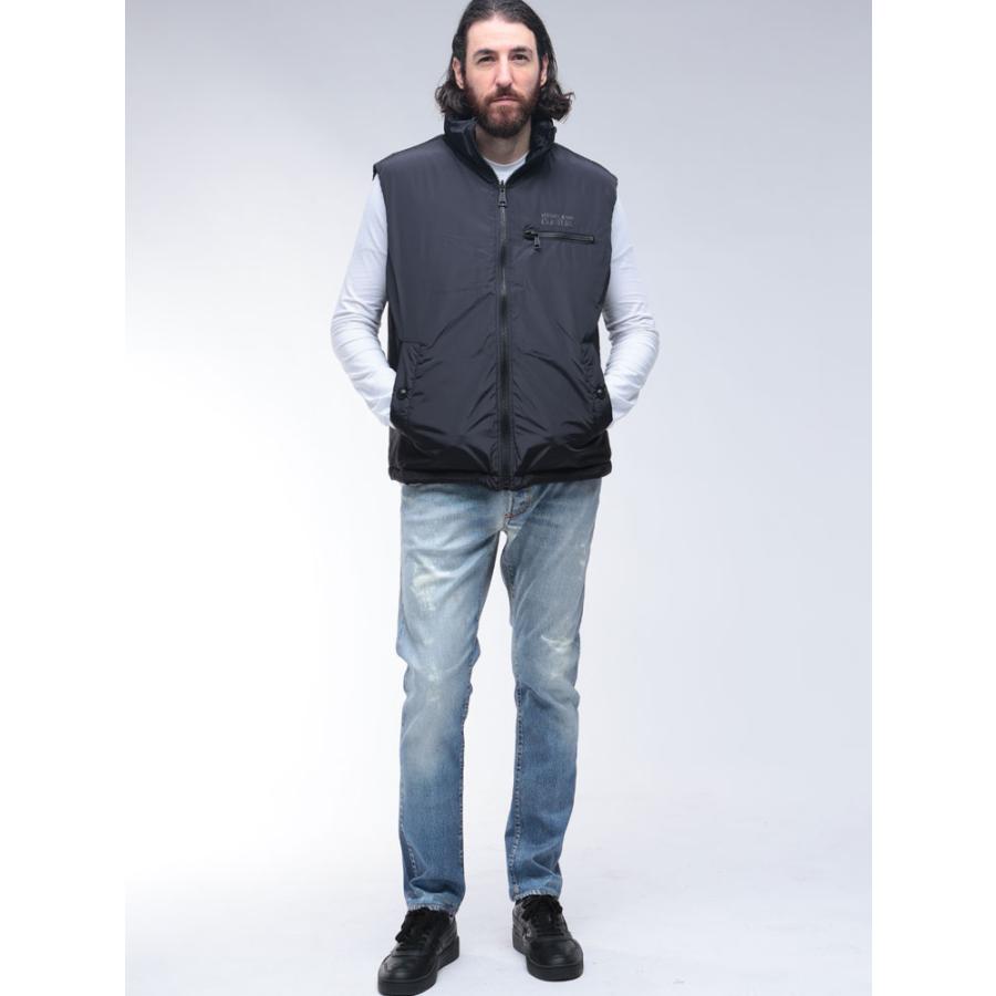 ヴェルサーチェ ジーンズ クチュール VERSACE JEANS COUTURE リバーシブル リクウィファイ ロゴ フルジップ ダウンベスト VC79GAUD22の画像