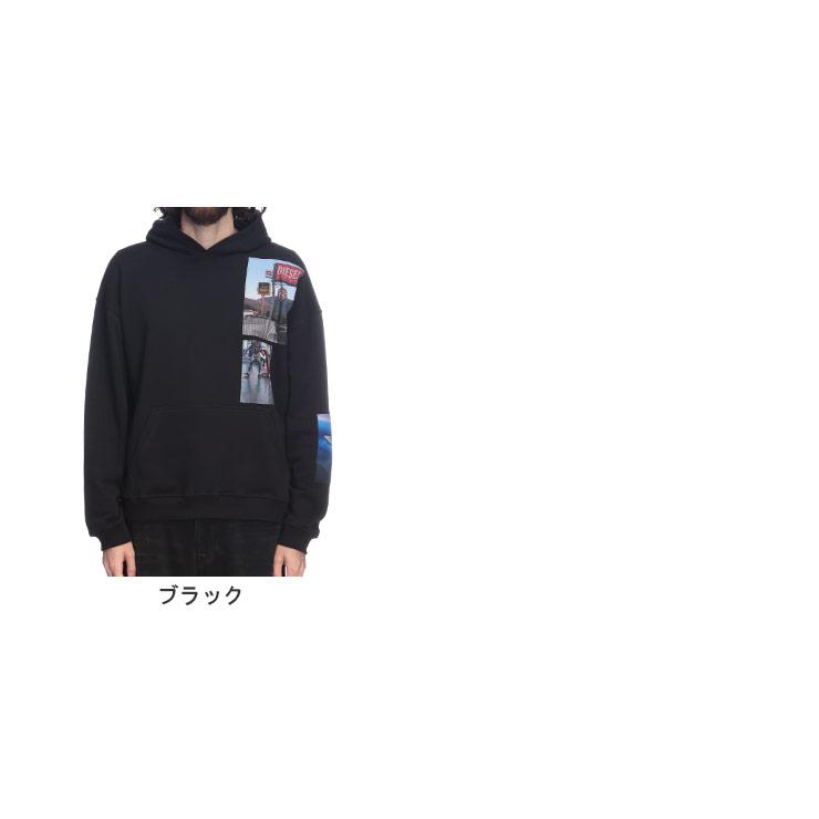 DIESEL（ディーゼル） メンズ フォトパッチ プルオーバー パーカー 