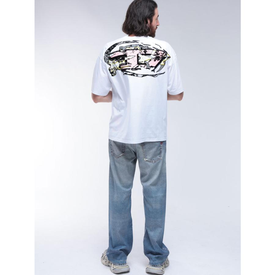 DIESEL（ディーゼル） Tシャツ メンズ バックプリント クルーネック