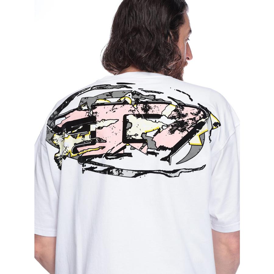 DIESEL（ディーゼル） Tシャツ メンズ バックプリント クルーネック