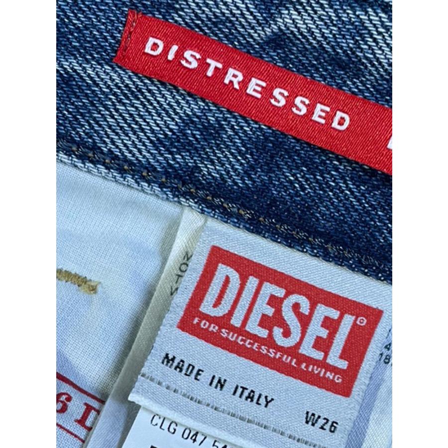 DIESEL（ディーゼル） レディース デニム パンツ ダメージ加工 ボタン 