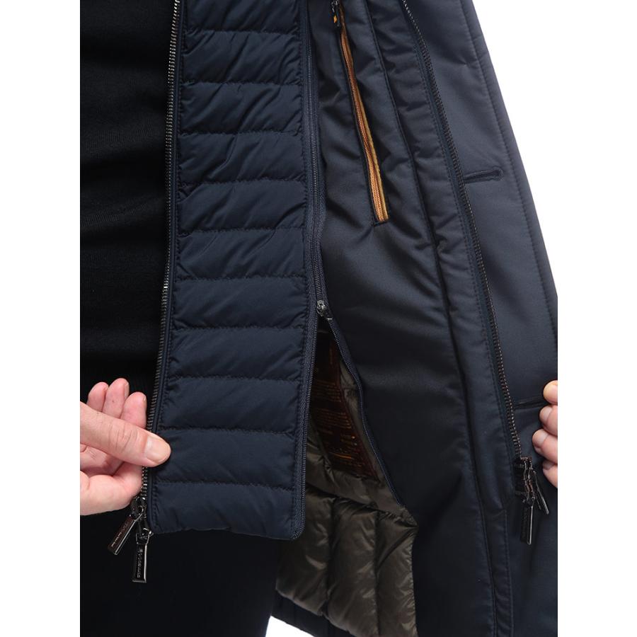 MOORER ムーレー フード着脱 ボタンジップ ダウンジャケット