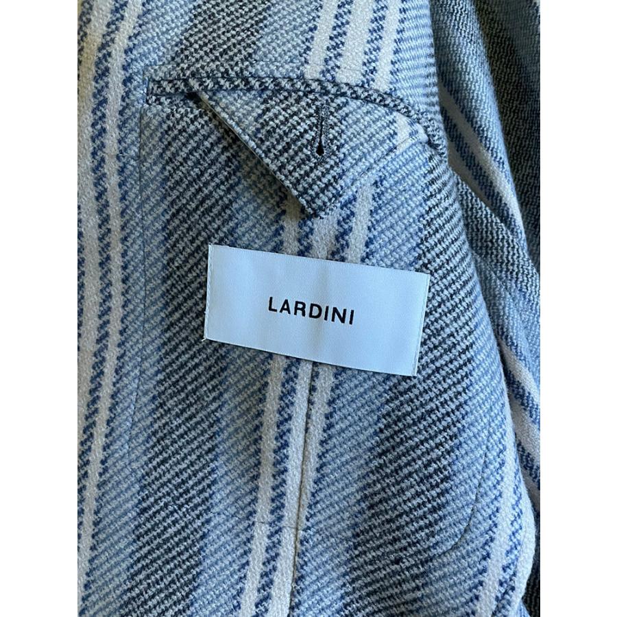 ラルディーニ LARDINI カジュアルジャケット ストレッチ ウール ストライプ シングル ジャケット LD528IF65536 メンズの画像