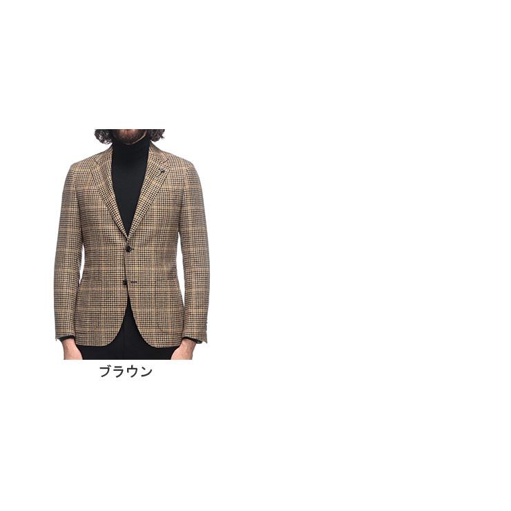 LARDINI（ラルディーニ） ウール カシミヤ グレンプレイド シングル