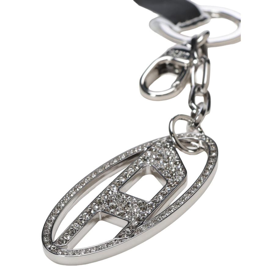 値下げ◆新品【DIESEL/ディーゼル/ロゴ・キーリング/キーホルダー】シルバー DIESEL（ディーゼル） キーリング キーホルダー レディース ライン