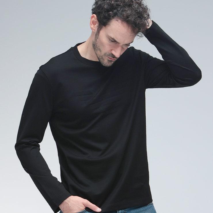 EMPORIO ARMANI エンポリオアルマーニ シャツ トップス BIGロゴ クルー 