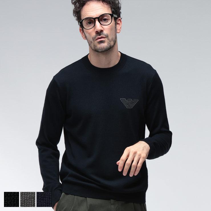 EMPORIO ARMANI エンポリオアルマーニ ニット トップス イーグルパッチ