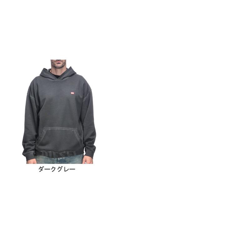 DIESEL（ディーゼル） フーディ トップス スウェット ロゴパッチ プル