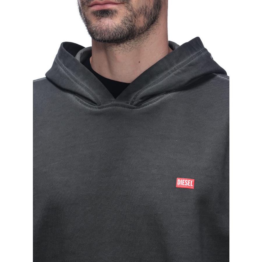 DIESEL（ディーゼル） フーディ トップス スウェット ロゴパッチ プル