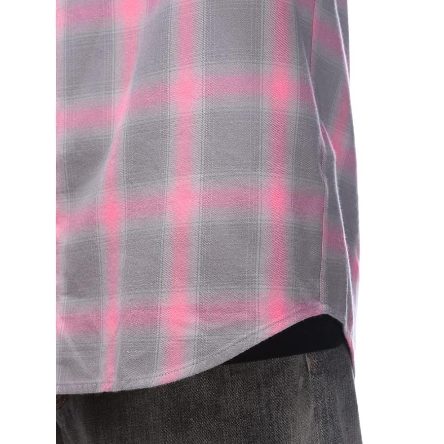 DIESEL（ディーゼル） シャツ トップス オーバルD刺繍 チェック柄 長袖