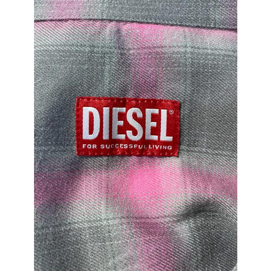 DIESEL（ディーゼル） シャツ トップス オーバルD刺繍 チェック柄 長袖