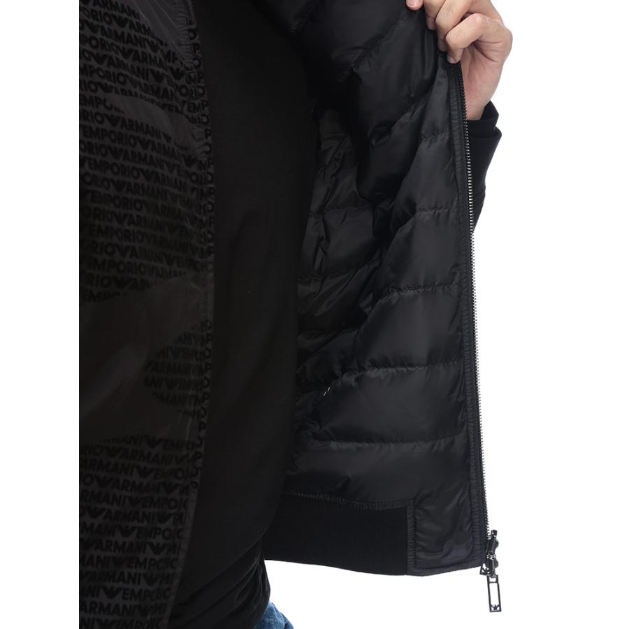 エンポリオアルマーニ メンズ ダウン アウター EMPORIO ARMANI ロゴ＆パターン リバーシブル ダウンブルゾン EAEM00378319870の画像