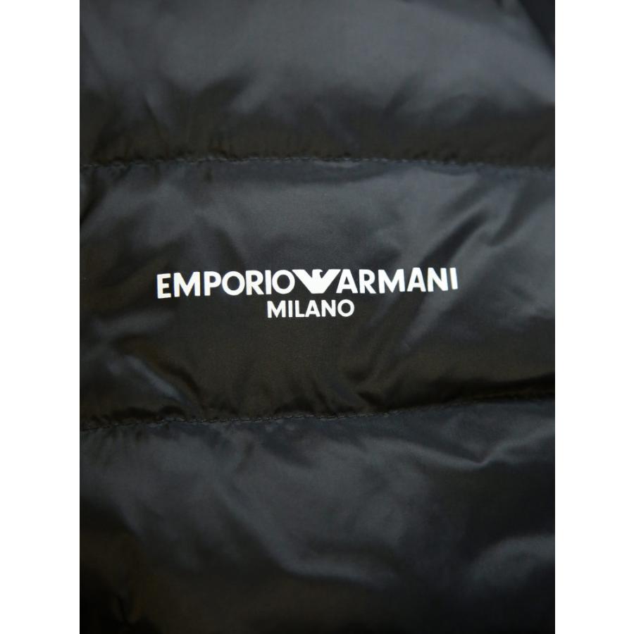 エンポリオアルマーニ メンズ ダウン アウター EMPORIO ARMANI ロゴ＆パターン リバーシブル ダウンブルゾン EAEM00378319870の画像
