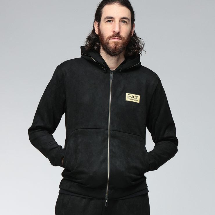 EMPORIO ARMANI エンポリオアルマーニ パーカー トップス ゴールド