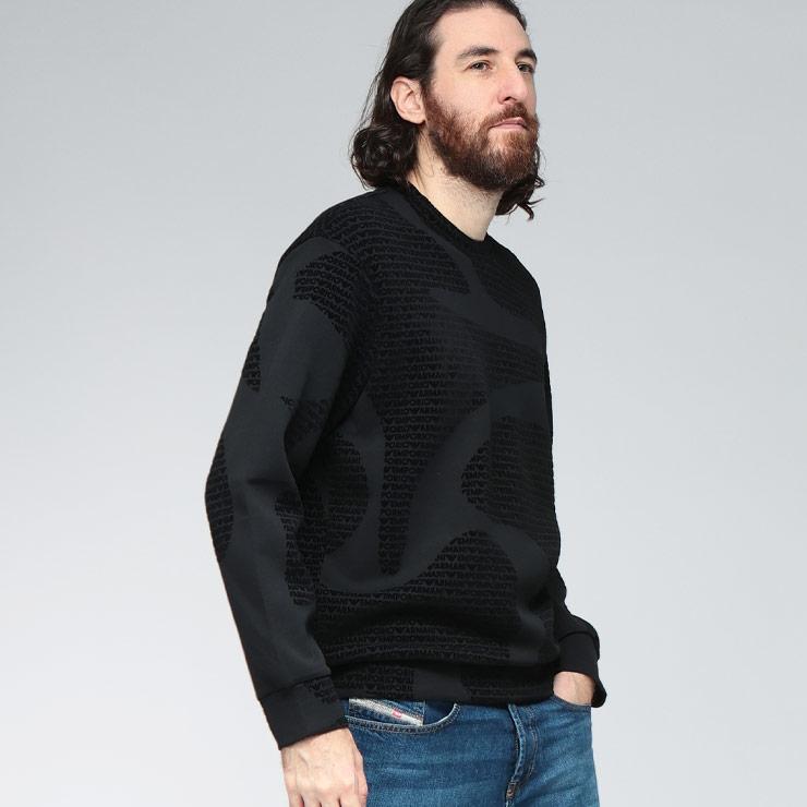 EMPORIO ARMANI エンポリオアルマーニ スウェット トップス フロッキー