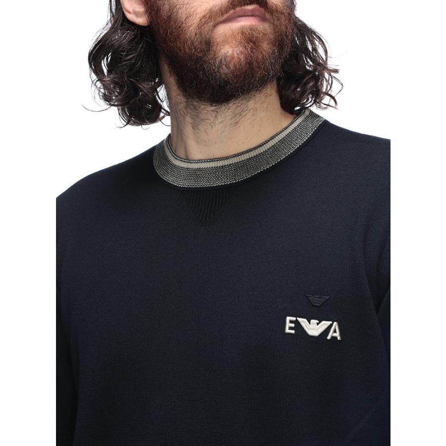 12D677-9 EMPORIO ARMANI エンポリオアルマーニ トップス EMPORIO ARMANI エンポリオアルマーニ ニット トップス 胸ロゴ