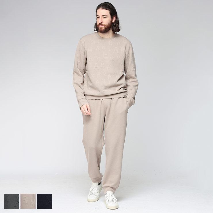 新品タグ付き【エンポリオアルマーニ】 ベージュ フード取り外し可能セットアップ EMPORIO ARMANI エンポリオアルマーニ セットアップ 上下セット メンズ