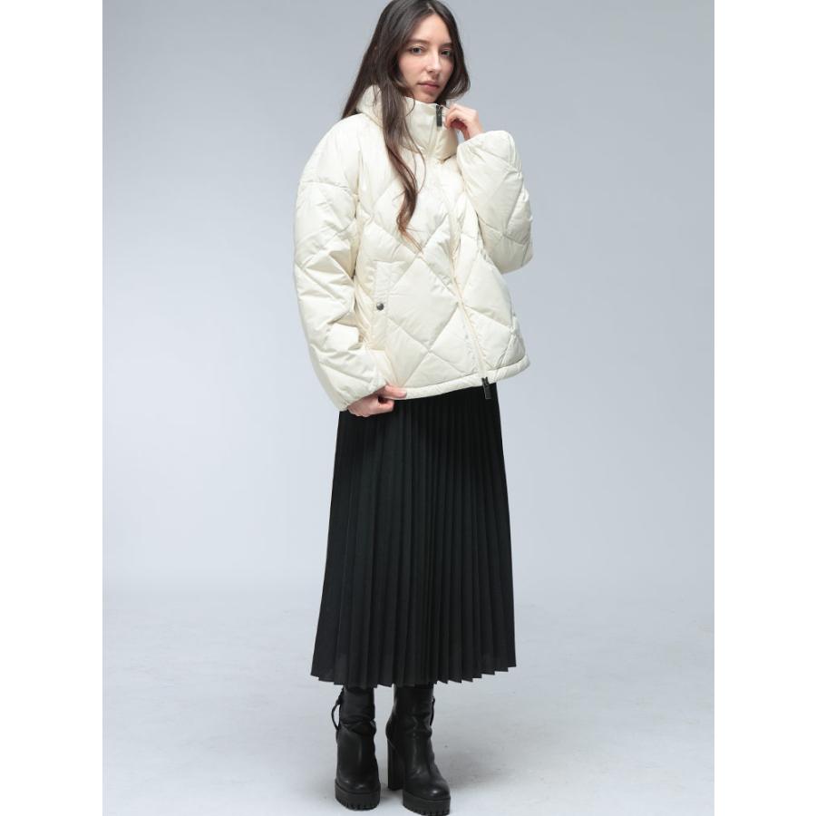 ピレネックス ダウン ブルゾン レディース PYRENEX ロゴ ボリュームネック キルティング ミドル丈 ダウンジャケット ADELE アデル PNLHWY009 ブランドの画像